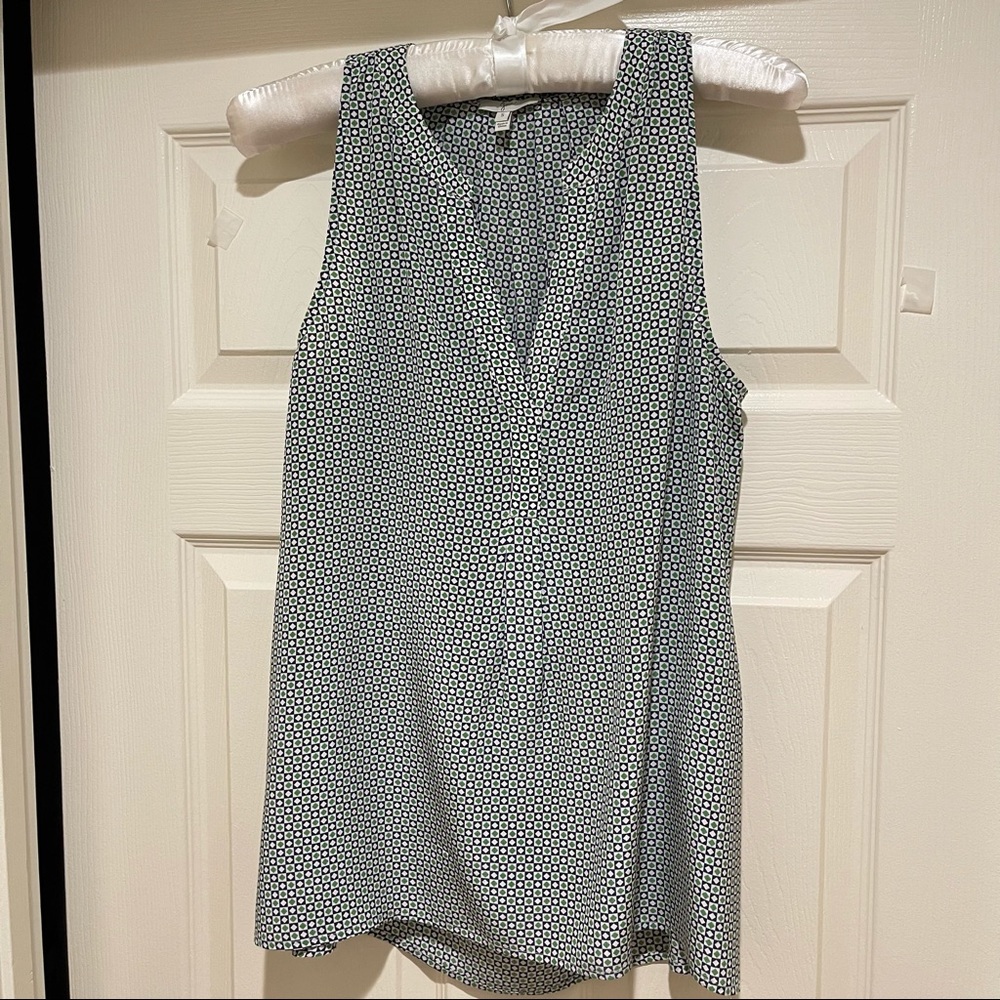 Joie Patterned Tank Blouse - Size Small